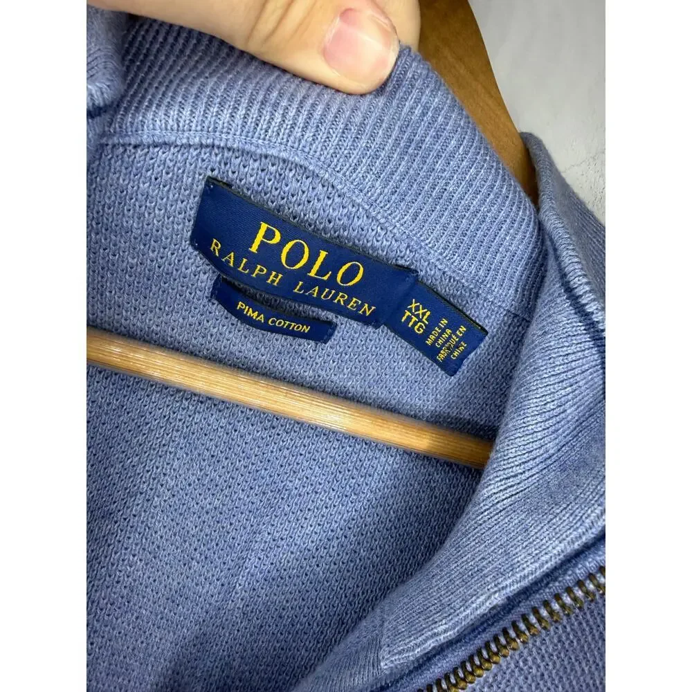 Polo Ralph Lauren Pima Cotton 1/2-Zip Sweater Size XXL